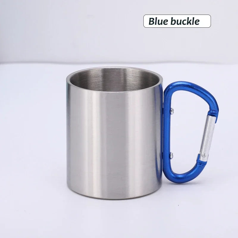 220ml Carabiner Stainless Steel Cup