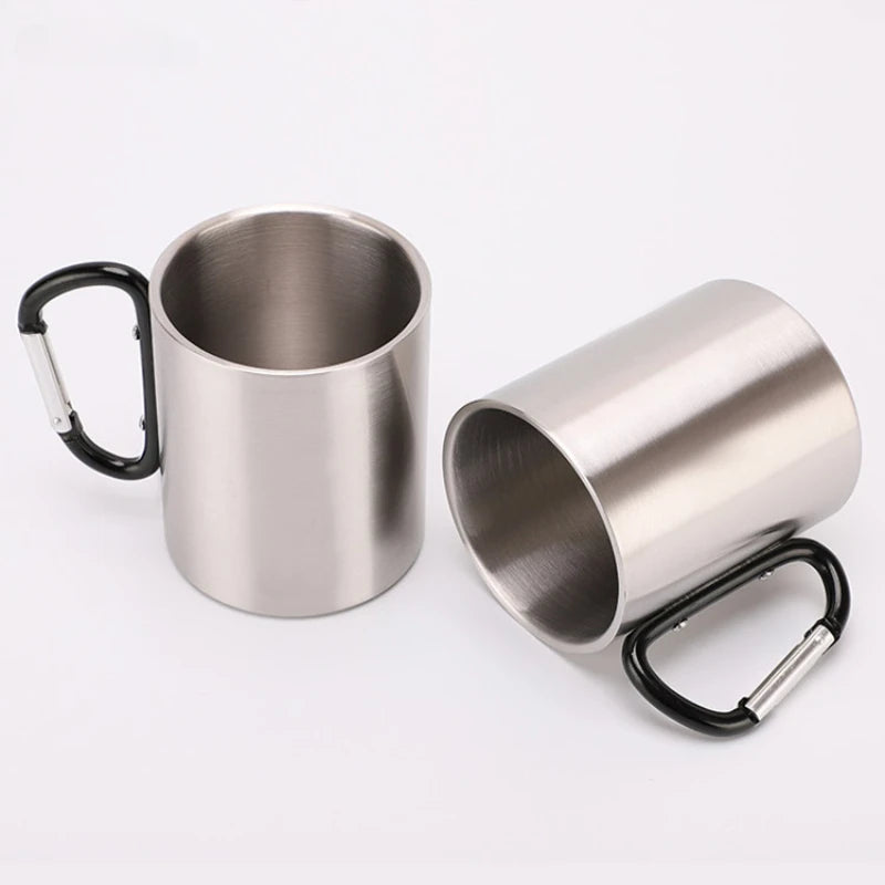 220ml Carabiner Stainless Steel Cup