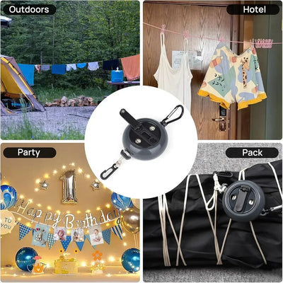 10 Meter Portable And Adjustable Clothesline Rope