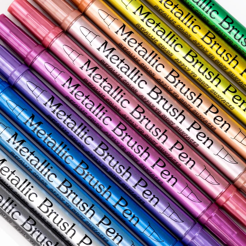 12-24 Colors Metallic Marker Pens