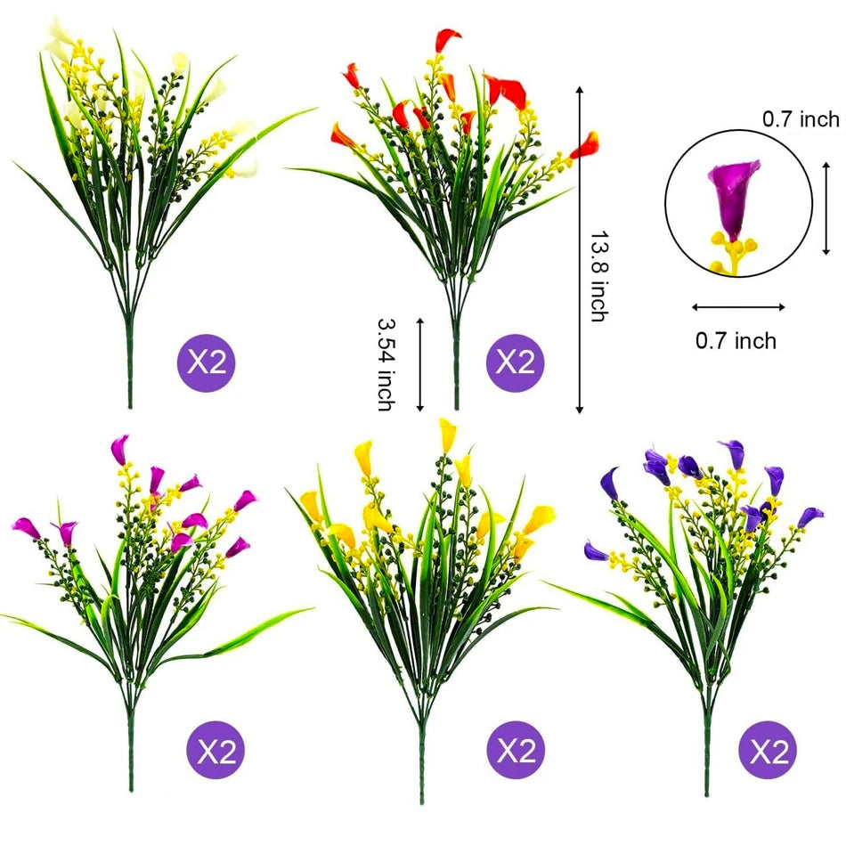 Calla Lily Artificial Flowers (10/20pcs)