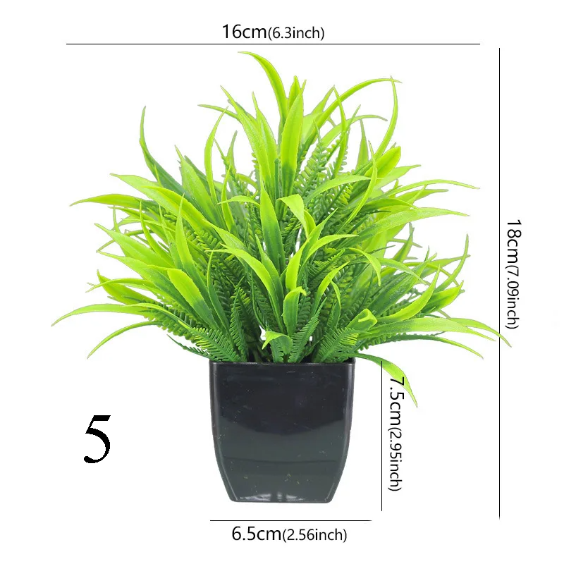Artificial Potted Grass Plants 