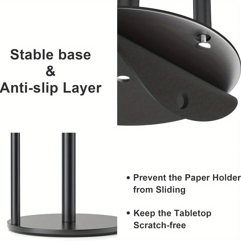 Black Vertical Paper Towel Holder
