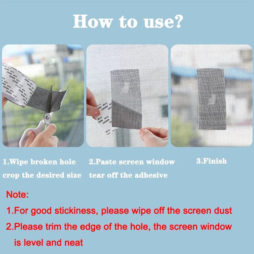 Window Screen Repair Mesh Tape