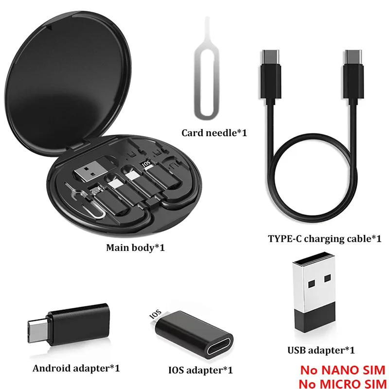 Multi Charging Adapter Kit USB C to Lighting Conversion Cable Set