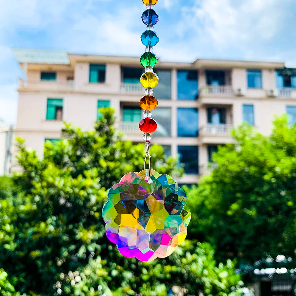 Rainbow Crystal Prism Hanging Suncatcher