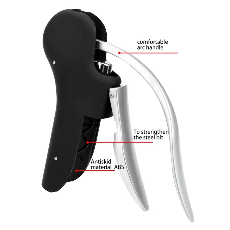 Easy Lever-Action Wine Cork Remover - Bottle Opener