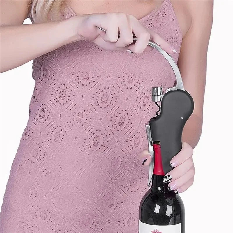 Easy Lever-Action Wine Cork Remover - Bottle Opener