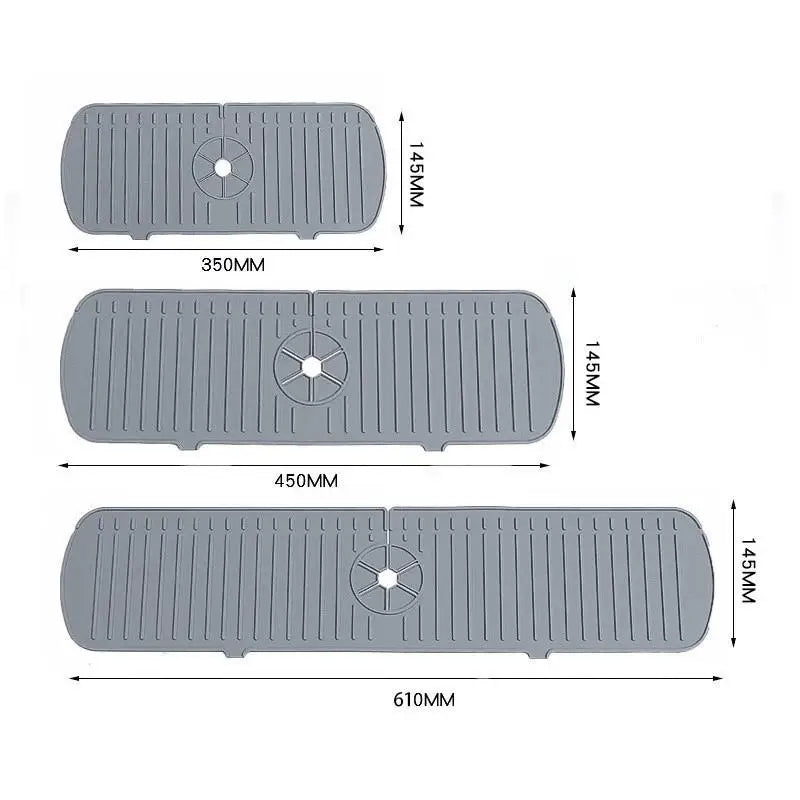 Silicone Kitchen Sink Splash Guard Drain-Off 