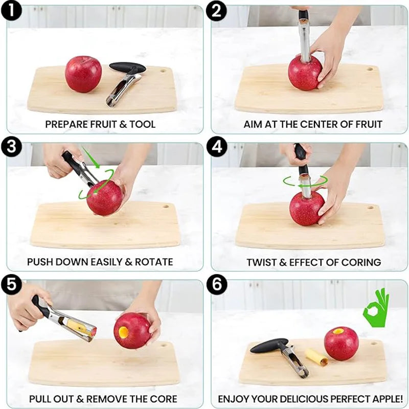Stainless Steel Apple Corer Tool