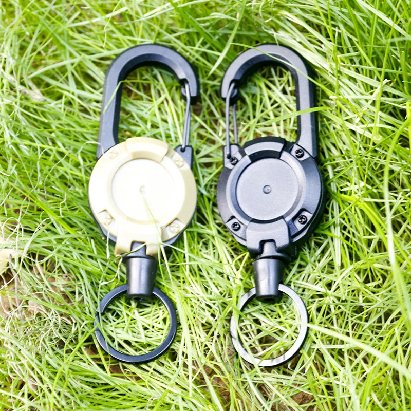 Retractable Metal Keychain Ring Clip