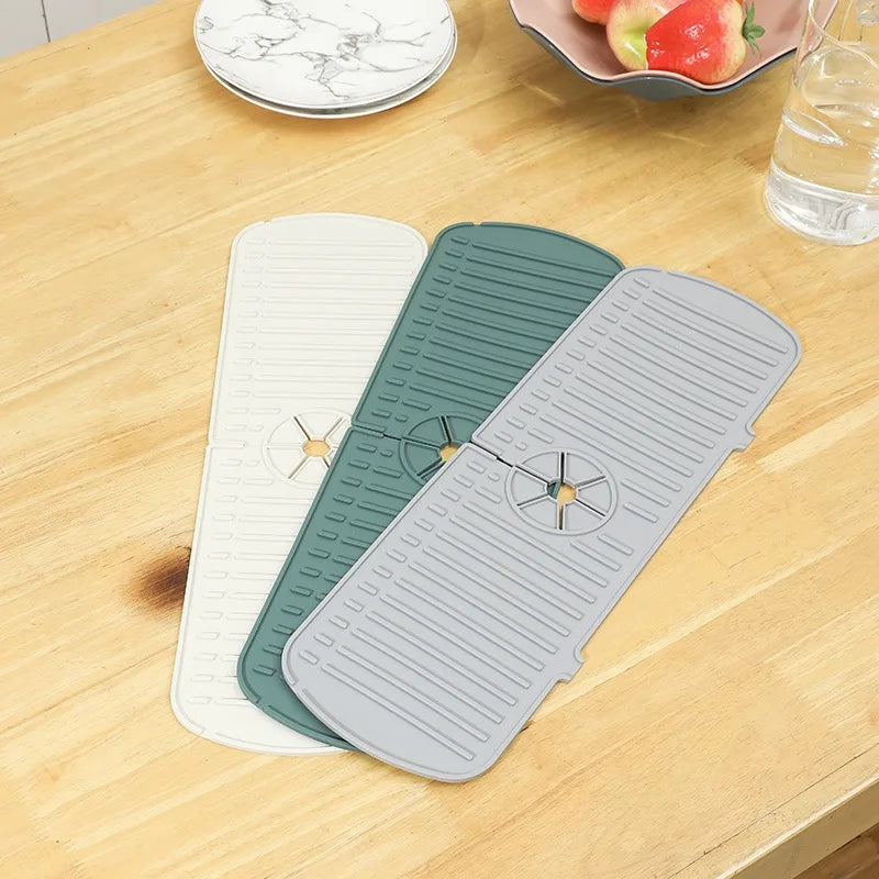 Silicone Kitchen Sink Splash Guard Drain-Off 
