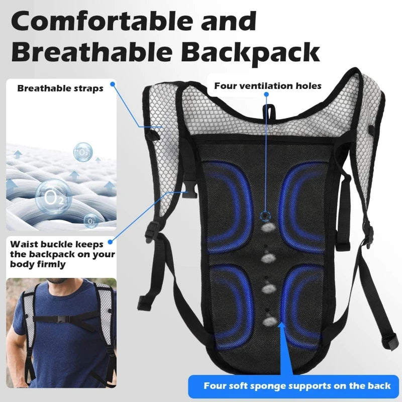 Hydration Backpack Pack With 2Liter Capacity 