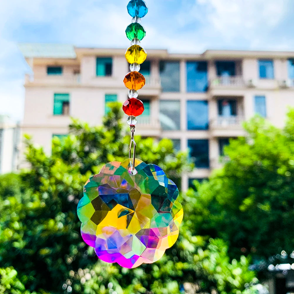 Rainbow Crystal Prism Hanging Suncatcher