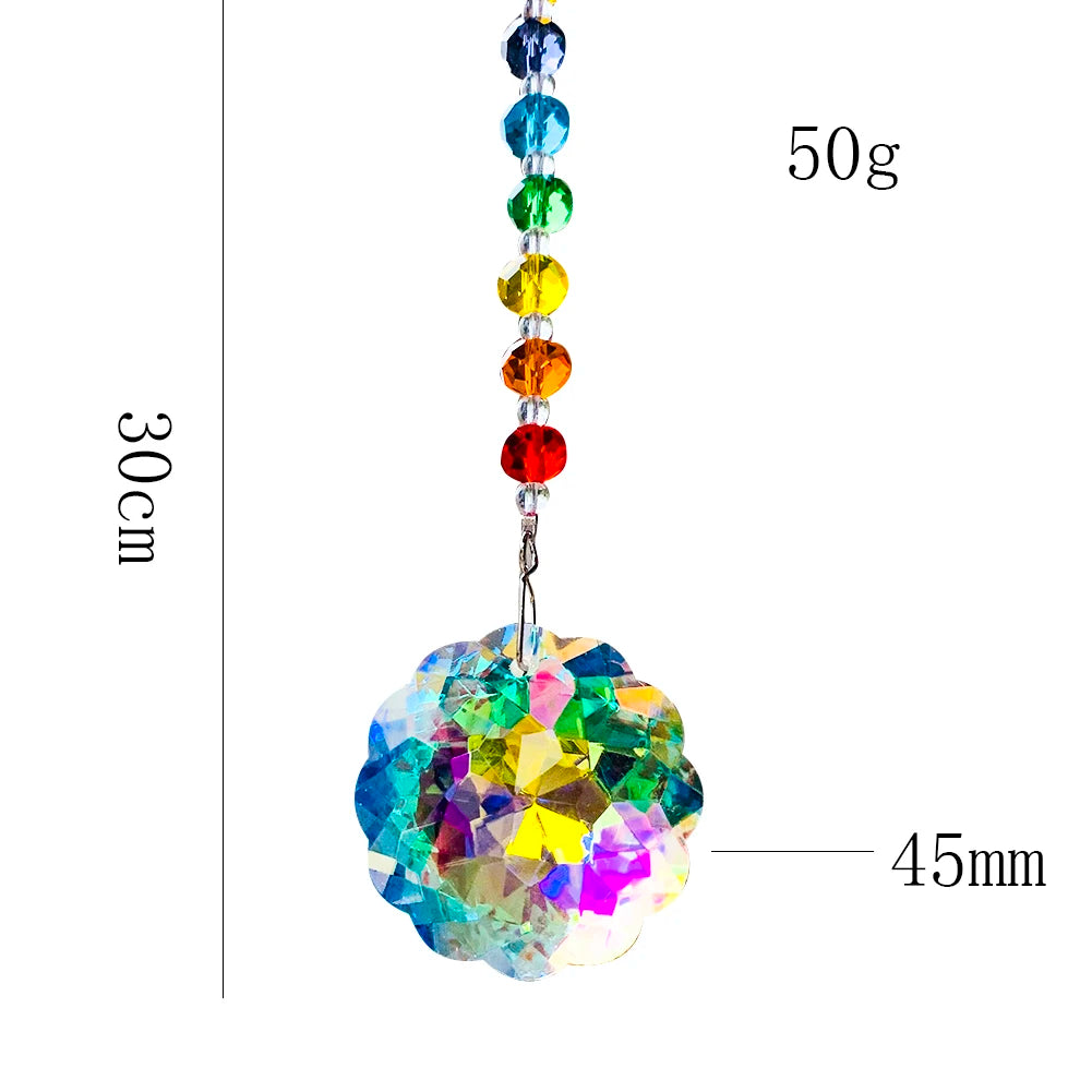 Rainbow Crystal Prism Hanging Suncatcher