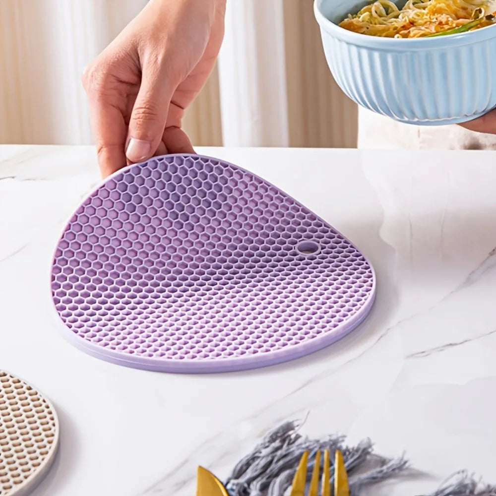 Round Thermal Insulation Silicone Pad - Circle Hot Pad