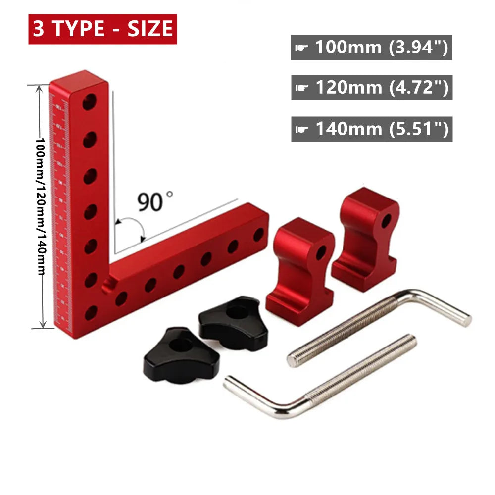 4 Pack 90 Degree Aluminum Square Clamps 