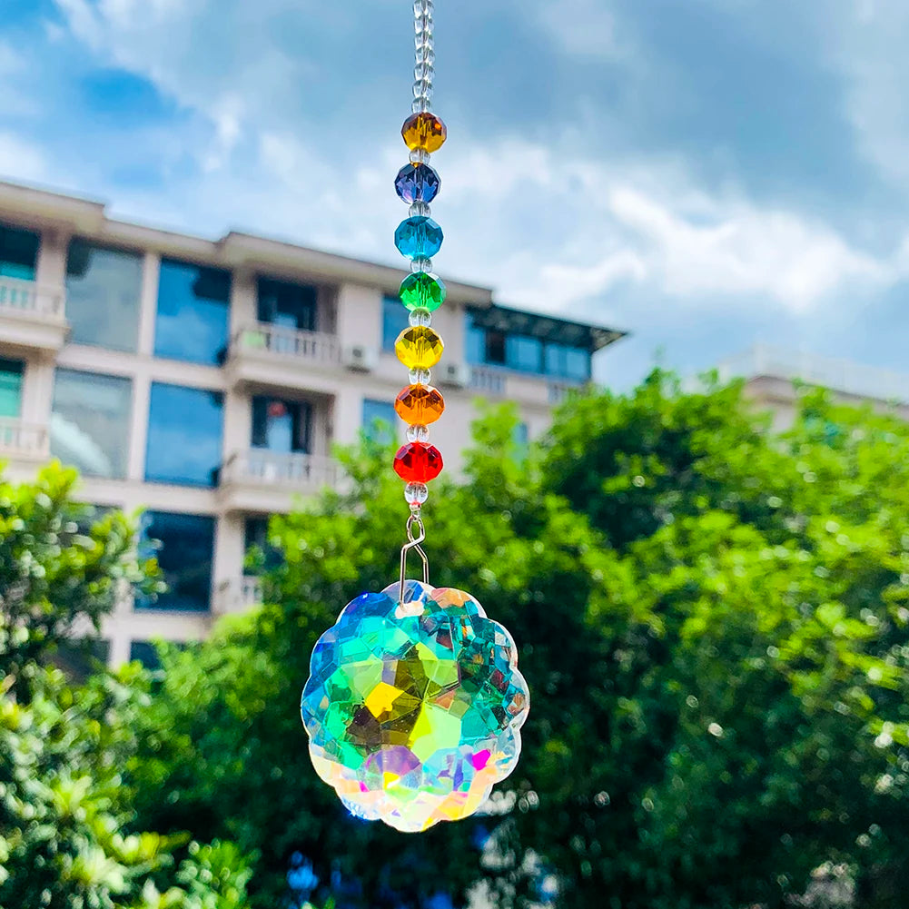 Rainbow Crystal Prism Hanging Suncatcher