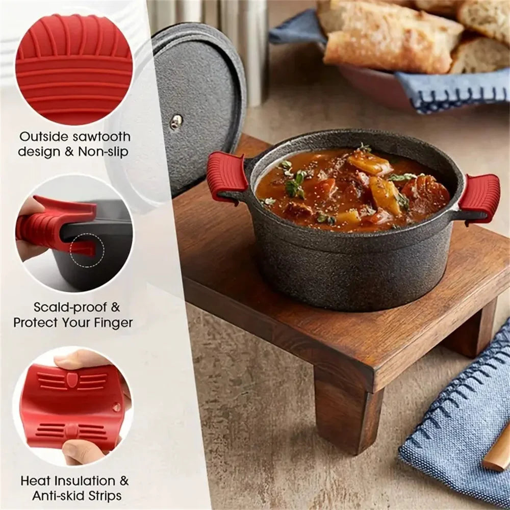 Heat-Resistant Silicone Handle Covers
