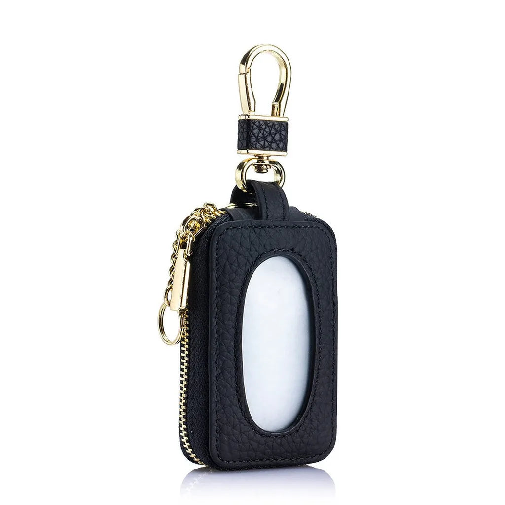 Portable Key Chain Case - Leather Key Pouch 