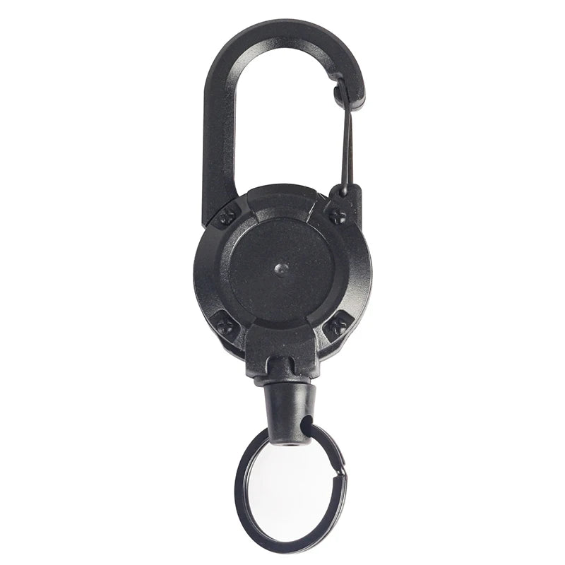 Retractable Metal Keychain Ring Clip