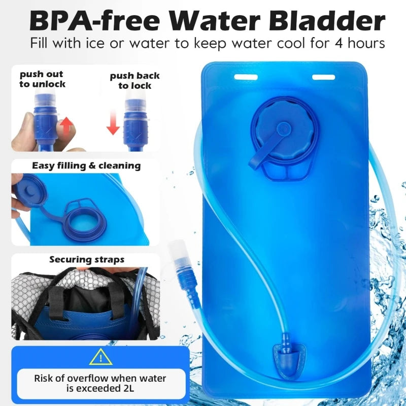 Hydration Backpack Pack With 2Liter Capacity 