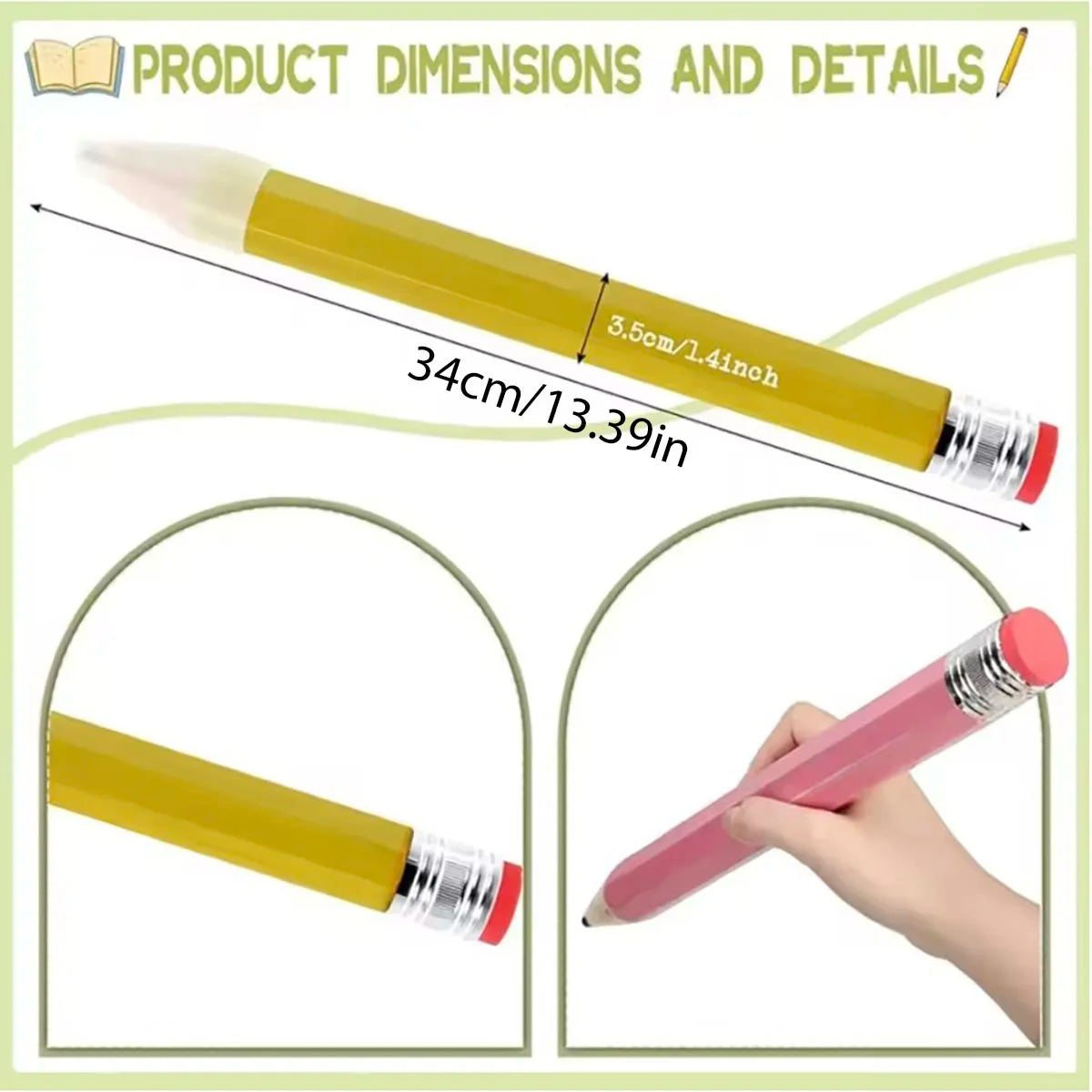 34cm Giant Orange Pencil 