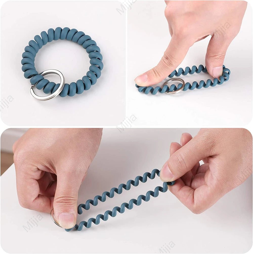 Stretchable Wristband Wristlet Keychain 