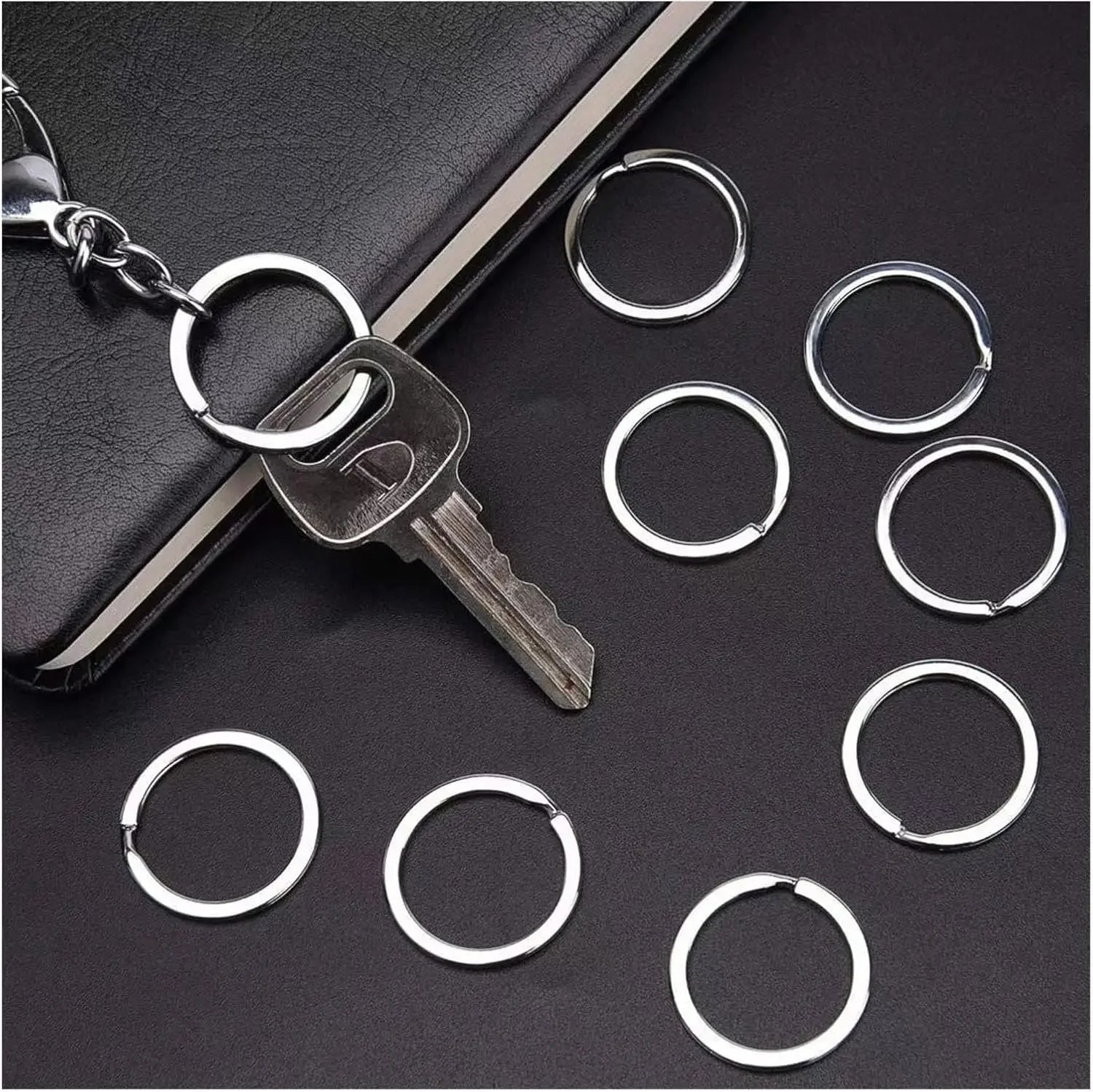 50 - 25Mm Stainless Steel Key Split Rings