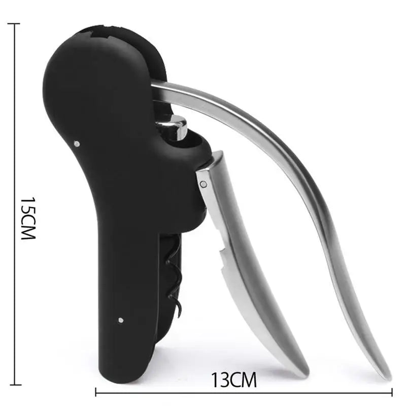 Easy Lever-Action Wine Cork Remover - Corkscrew Bottle Opener