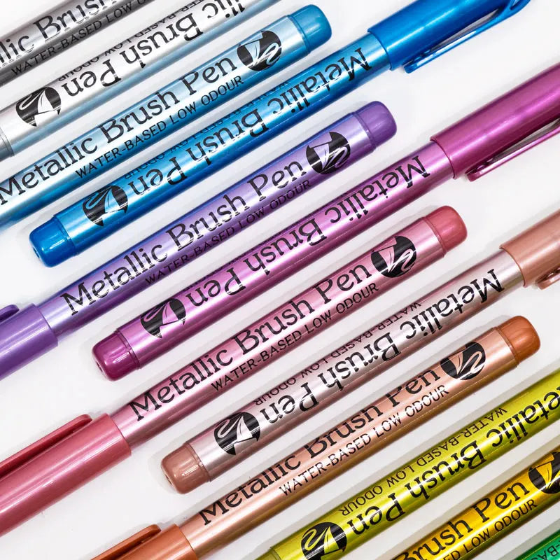 12-24 Colors Metallic Marker Pens