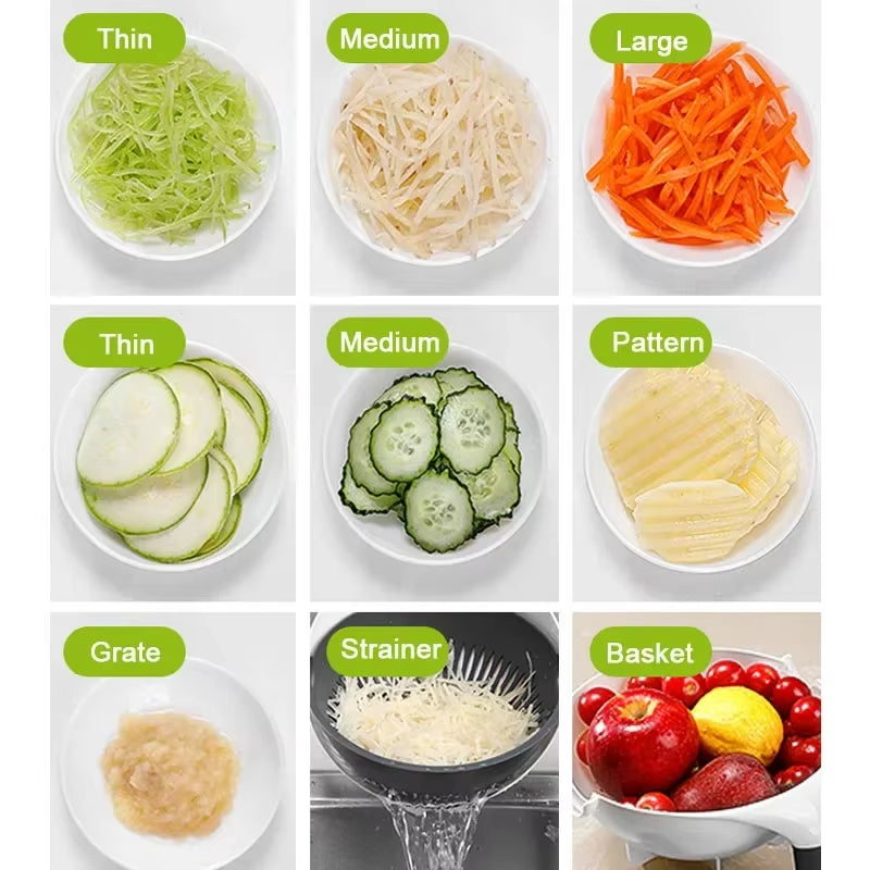 2 in 1 Slicer And Strainer Basket 