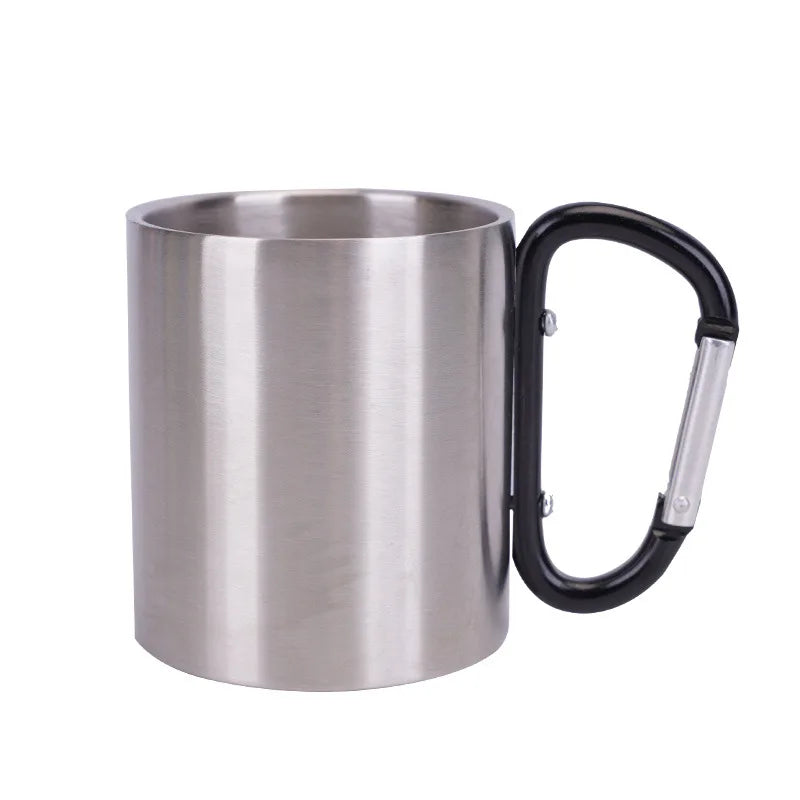 220ml Carabiner Stainless Steel Cup