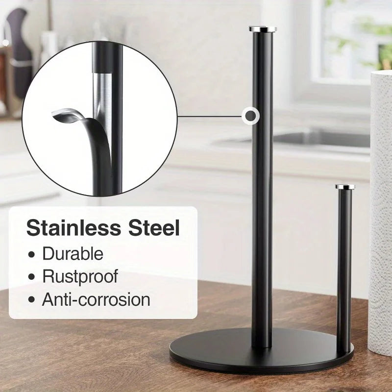 Black Vertical Paper Towel Holder