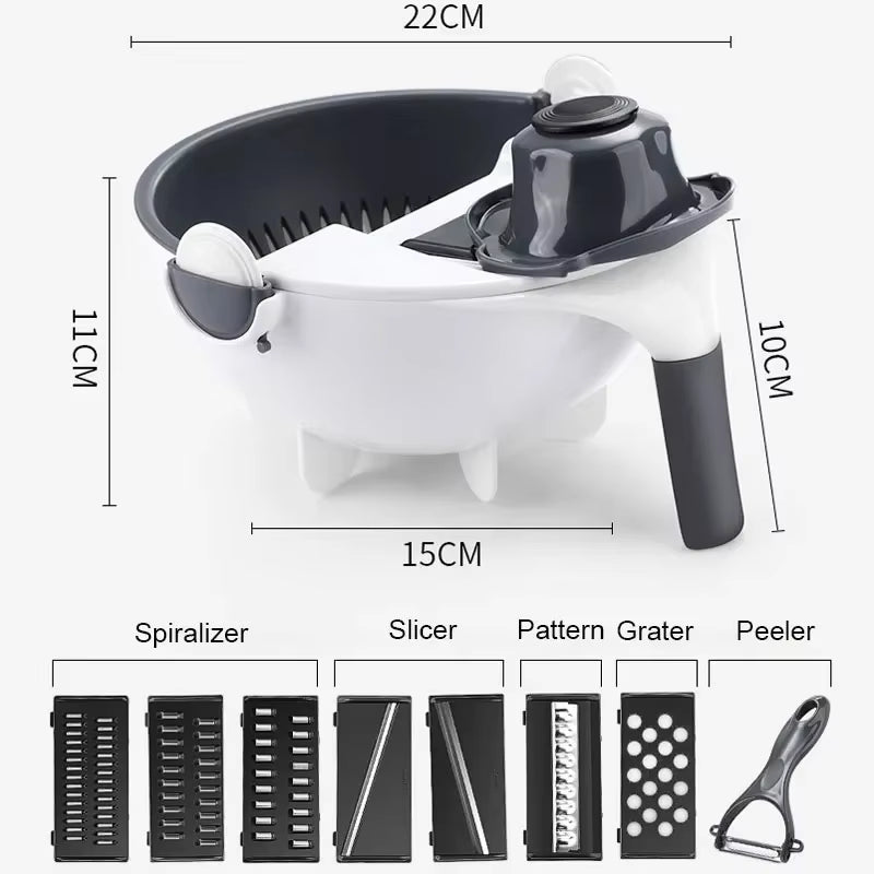 2 in 1 Slicer And Strainer Basket 