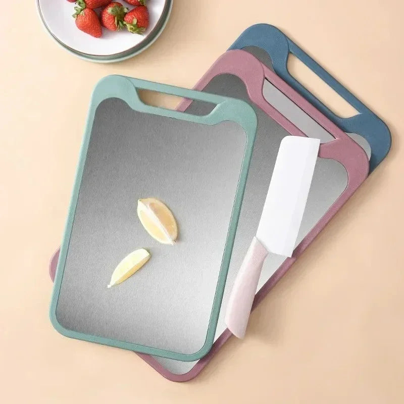 304 Stainless Steel Double-Sided Cutting Board for Kitchen Chopping Board Cutting Board Antibacterial Anti-Mildew Chopping Block