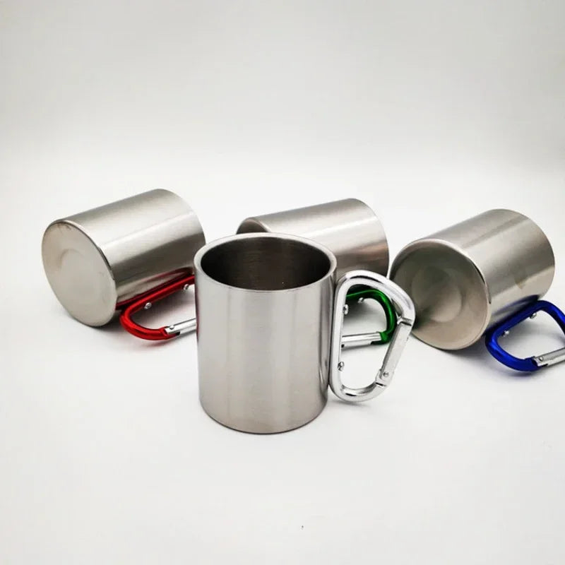 220ml Carabiner Stainless Steel Cup